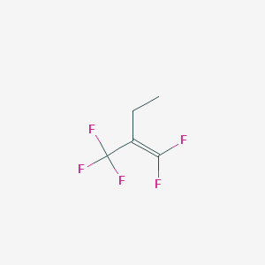 molecular formula C5H5F5 B14725223 1,1-Difluoro-2-(trifluoromethyl)but-1-ene CAS No. 13369-10-3