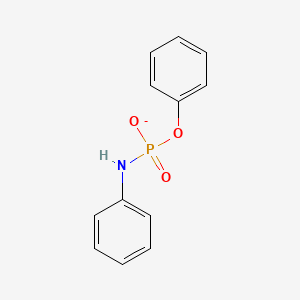 molecular formula C12H11NO3P- B14725232 Anilino(phenoxy)phosphinate CAS No. 6254-02-0