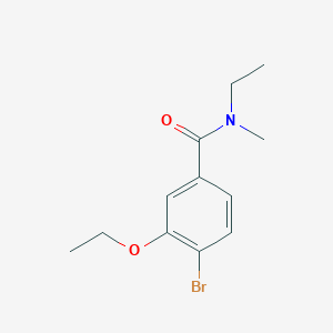 molecular formula C12H16BrNO2 B1472524 4-Bromo-3-ethoxy-N-ethyl-N-methylbenzamide CAS No. 1403330-01-7