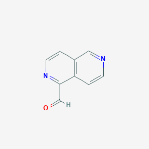 molecular formula C9H6N2O B1472526 2,6-Naphthyridine-1-carbaldehyde CAS No. 2231674-27-2