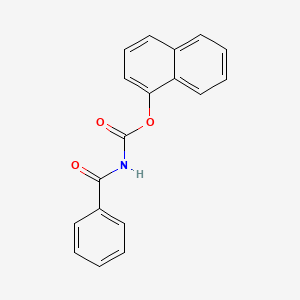 molecular formula C18H13NO3 B14725270 Naphthalen-1-yl benzoylcarbamate CAS No. 13562-06-6