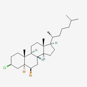 5,6beta-Dibromo-3beta-chloro-5alpha-chloestane