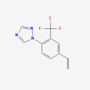 1-(2-(Trifluoromethyl)-4-vinylphenyl)-1H-1,2,4-triazole