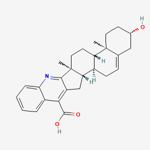 (1S,2R,7S,10R,11S,14S)-7-hydroxy-10,14-dimethyl-16-azahexacyclo[12.11.0.02,11.05,10.015,24.017,22]pentacosa-4,15,17,19,21,23-hexaene-23-carboxylic acid