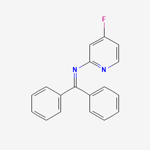 molecular formula C18H13FN2 B1472540 N-(Diphenylmethylene)-4-fluoropyridin-2-amine CAS No. 1433204-32-0