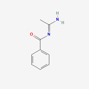 molecular formula C9H10N2O B14725403 N-(1-aminoethylidene)benzamide 