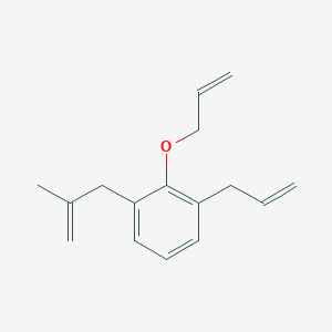 molecular formula C16H20O B14725405 1-(2-Methylprop-2-en-1-yl)-3-(prop-2-en-1-yl)-2-(prop-2-en-1-yloxy)benzene CAS No. 6337-52-6