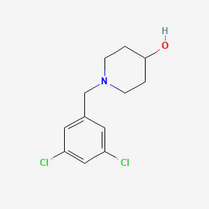 molecular formula C12H15Cl2NO B1472541 1-(3,5-二氯苄基)哌啶-4-醇 CAS No. 1057269-81-4