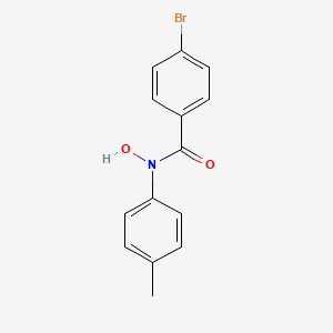 molecular formula C14H12BrNO2 B14725416 4-Bromo-N-hydroxy-N-(4-methylphenyl)benzamide CAS No. 13664-21-6