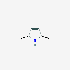 molecular formula C6H11N B14725424 (2R,5R)-2,5-dimethyl-2,5-dihydro-1H-pyrrole 