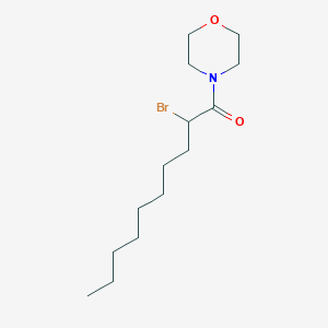 molecular formula C14H26BrNO2 B14725436 2-Bromo-1-(morpholin-4-yl)decan-1-one CAS No. 13805-27-1