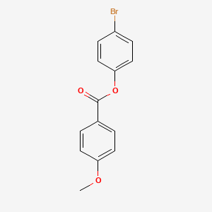 molecular formula C14H11BrO3 B14725458 4-Bromophenyl 4-methoxybenzoate CAS No. 5421-44-3