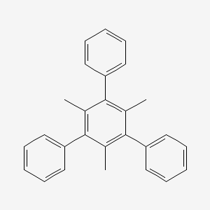 molecular formula C27H24 B14725462 1,3,5-trimethyl-2,4,6-triphenylbenzene CAS No. 6231-26-1