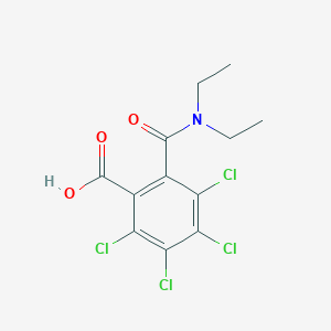 molecular formula C12H11Cl4NO3 B14725476 2,3,4,5-Tetrachloro-6-(diethylcarbamoyl)benzoic acid CAS No. 6310-29-8