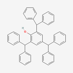 molecular formula C45H36O B14725484 2,4,6-Tris(diphenylmethyl)phenol CAS No. 6266-48-4