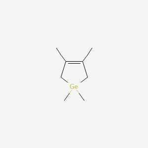 molecular formula C8H16Ge B14725489 Germacyclopent-3-ene, 1,1,3,4-tetramethyl- CAS No. 5764-66-9