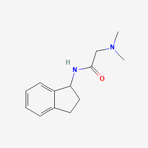 molecular formula C13H18N2O B14725499 N-(2-Dimethylaminoacetyl)-1-indanamine CAS No. 6514-52-9