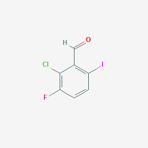 B1472551 Benzaldehyde, 2-chloro-3-fluoro-6-iodo- CAS No. 1454851-50-3
