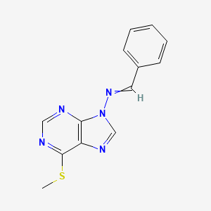 N-(6-methylsulfanylpurin-9-yl)-1-phenylmethanimine