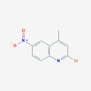 molecular formula C10H7BrN2O2 B14725562 2-Bromo-4-methyl-6-nitroquinoline CAS No. 6634-15-7