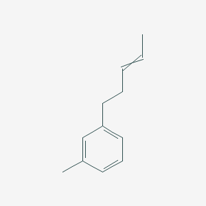 B14725633 1-Methyl-3-(pent-3-en-1-yl)benzene CAS No. 5696-83-3