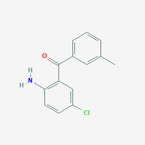 molecular formula C14H12ClNO B14725646 (2-Amino-5-chlorophenyl)(3-methylphenyl)methanone CAS No. 5627-71-4