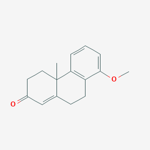 molecular formula C16H18O2 B14725666 8-Methoxy-4a-methyl-3,4,9,10-tetrahydrophenanthren-2-one CAS No. 5720-82-1