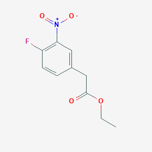 molecular formula C10H10FNO4 B1472568 Ethyl 2-(4-fluoro-3-nitrophenyl)acetate CAS No. 858972-16-4