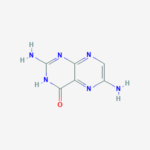 molecular formula C6H6N6O B14725680 2,6-Diaminopteridin-4(1H)-one CAS No. 13416-53-0