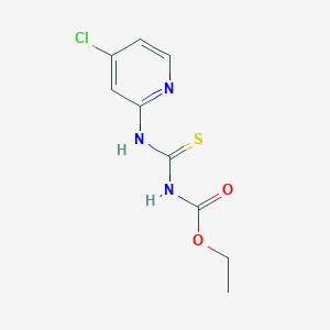 molecular formula C9H10ClN3O2S B1472569 1-Ethoxycarbonyl-3-(4-chloro-pyridin-2-yl)-thiourea CAS No. 1131410-83-7