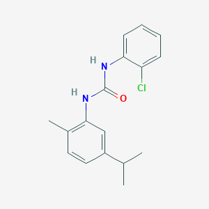 molecular formula C17H19ClN2O B14725704 1-(2-Chlorophenyl)-3-(2-methyl-5-propan-2-ylphenyl)urea CAS No. 6343-34-6