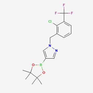 1-(2-Chloro-3-(trifluoromethyl)benzyl)-4-(4,4,5,5-tetramethyl-1,3,2-dioxaborolan-2-yl)-1H-pyrazole