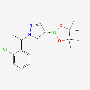 1-(1-(2-Chlorophenyl)ethyl)-4-(4,4,5,5-tetramethyl-1,3,2-dioxaborolan-2-yl)-1H-pyrazole