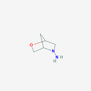 molecular formula C5H10N2O B1472579 2-Oxa-5-azabicyclo[2.2.1]heptan-5-amine CAS No. 1859826-26-8