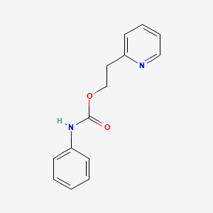 molecular formula C14H14N2O2 B14725813 2-(Pyridin-2-yl)ethyl phenylcarbamate CAS No. 6329-04-0