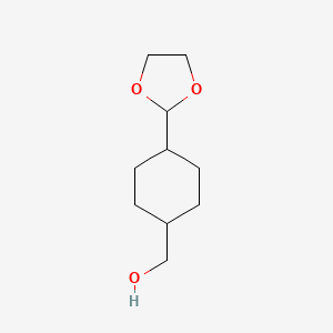 [4-(1,3-Dioxolan-2-yl)cyclohexyl]methanol