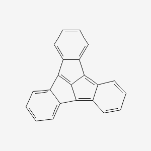 molecular formula C22H12 B14725853 hexacyclo[13.6.1.02,7.08,22.09,14.016,21]docosa-1,3,5,7,9,11,13,15(22),16,18,20-undecaene CAS No. 5745-64-2