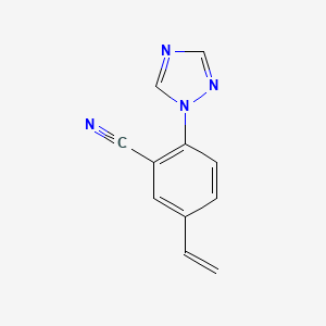 2-(1H-1,2,4-Triazol-1-yl)-5-vinylbenzonitrile