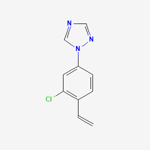 molecular formula C10H8ClN3 B1472589 1-(3-Chloro-4-vinylphenyl)-1H-1,2,4-triazole CAS No. 1416980-84-1
