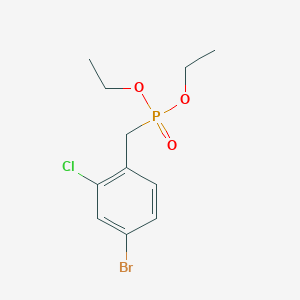 molecular formula C11H15BrClO3P B1472590 Diethyl (4-bromo-2-chlorobenzyl)phosphonate CAS No. 183137-30-6