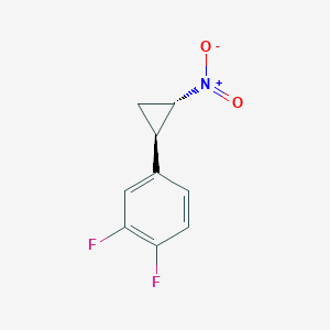 1,2-difluoro-4-[(1R,2S)-2-nitrocyclopropyl]benzene