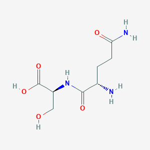 molecular formula C8H15N3O5 B14725939 L-Glutaminyl-L-serine CAS No. 5875-40-1