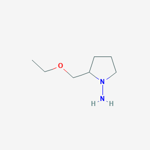 molecular formula C7H16N2O B1472594 2-(乙氧甲基)吡咯烷-1-胺 CAS No. 2097978-75-9