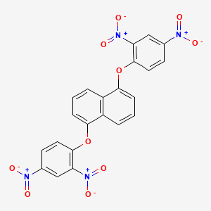 molecular formula C22H12N4O10 B14725951 1,5-Bis(2,4-dinitrophenoxy)naphthalene CAS No. 6280-62-2