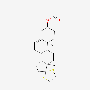 10,13-Dimethyl-1,2,3,4,7,8,9,10,11,12,13,14,15,16-tetradecahydrospiro[cyclopenta[a]phenanthrene-17,2'-[1,3]dithiolan]-3-yl acetate