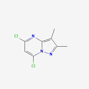 molecular formula C8H7Cl2N3 B1472596 5,7-Dichloro-2,3-dimethylpyrazolo[1,5-a]pyrimidine CAS No. 1500104-08-4