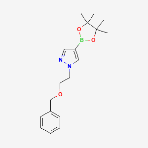 1-[2-(benzyloxy)ethyl]-4-(4,4,5,5-tetramethyl-1,3,2-dioxaborolan-2-yl)-1H-pyrazole