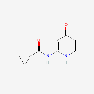 molecular formula C9H10N2O2 B1472598 N-(4-Hydroxy-2-pyridyl)cyclopropanecarboxamide CAS No. 1529768-77-1