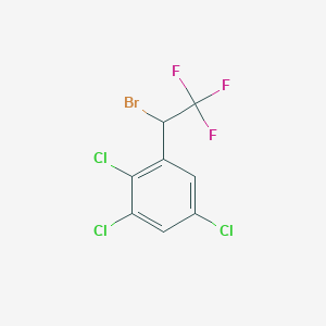 1-(1-Bromo-2,2,2-trifluoroethyl)-2,3,5-trichlorobenzene