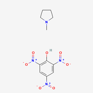 molecular formula C11H14N4O7 B14726002 1-methylpyrrolidine;2,4,6-trinitrophenol CAS No. 6012-25-5